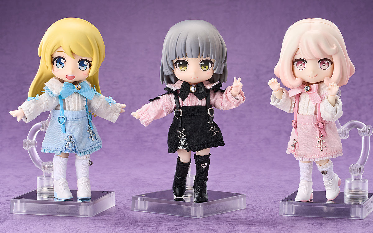 Nendoroid Doll Outfit Set: Suspender Skirt Set (Pink & Black/White & Pink/White & Blue)