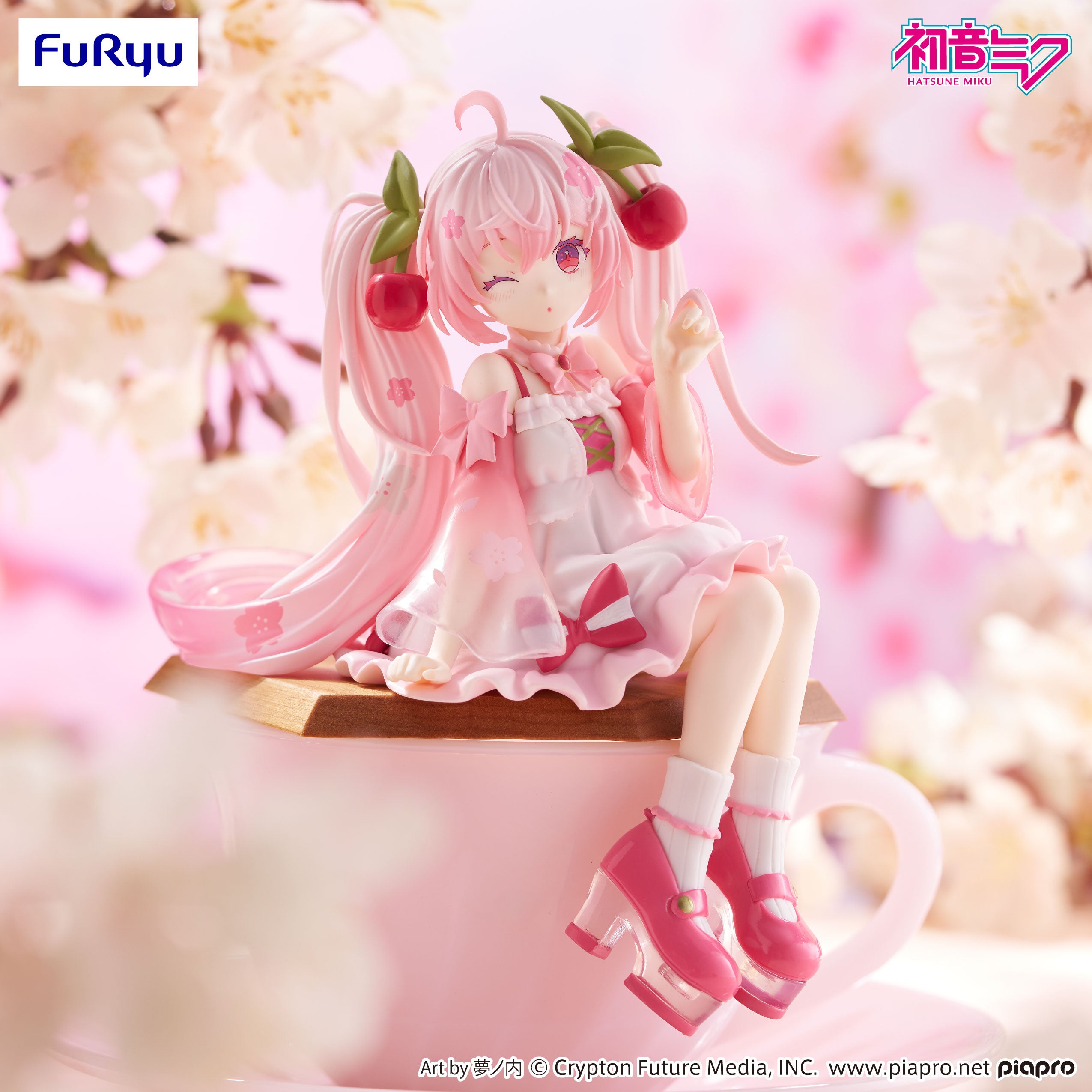 Hatsune Miku - Noodle Stopper Figure -Sakura Miku 2025 Wink ver