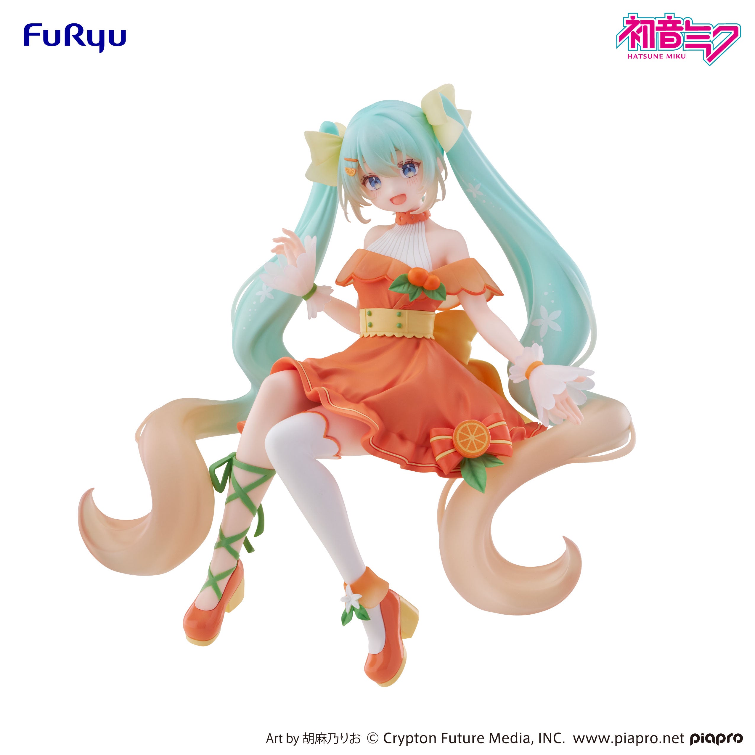 MIKU Hatsune Miku - Noodle Stopper Figure -Hatsune Miku Citrus ver