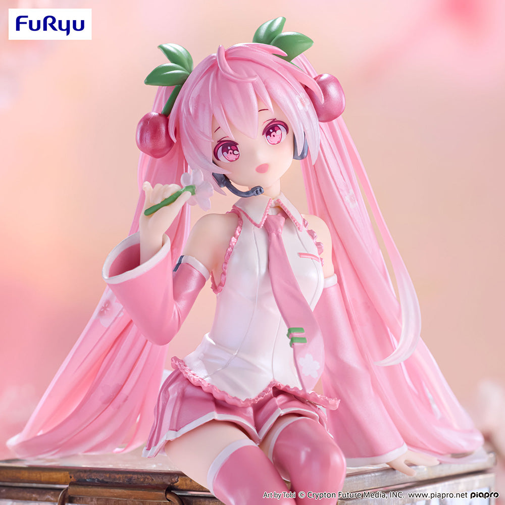 Hatsune Miku - Hatsune Miku Noodle Stopper Figure -Sakura Miku 2024 Pearl Color ver.-