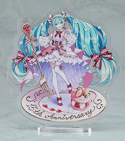 BONUS: Nendoroid Hatsune Miku: 15th Anniversary Ver. (Rerelease) (Acrylic Stand Based on Illustration by En Morikura)