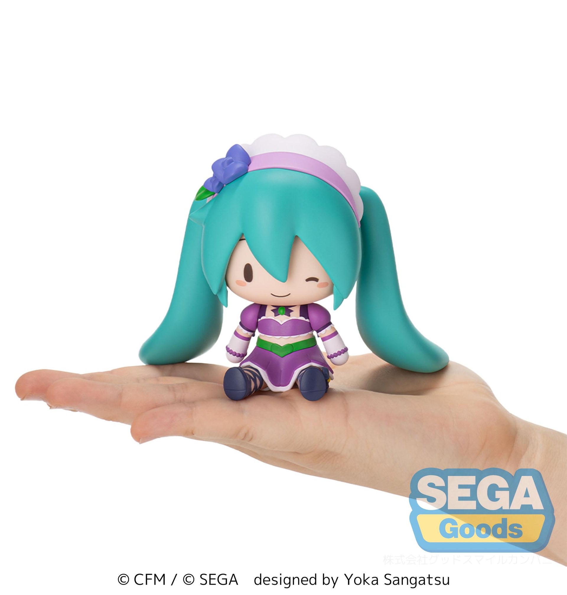 Hatsune Miku - fuwa petit "Hatsune Miku x Love and Berry Dress Up and Dance!" Chibi Figure "Sparkly Purple"