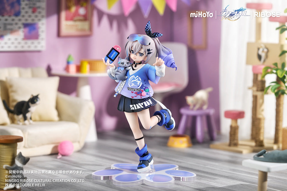 Honkai: Star Rail - RISE UP+ Chibi Cat Series Figure Silver Wolf Ver.