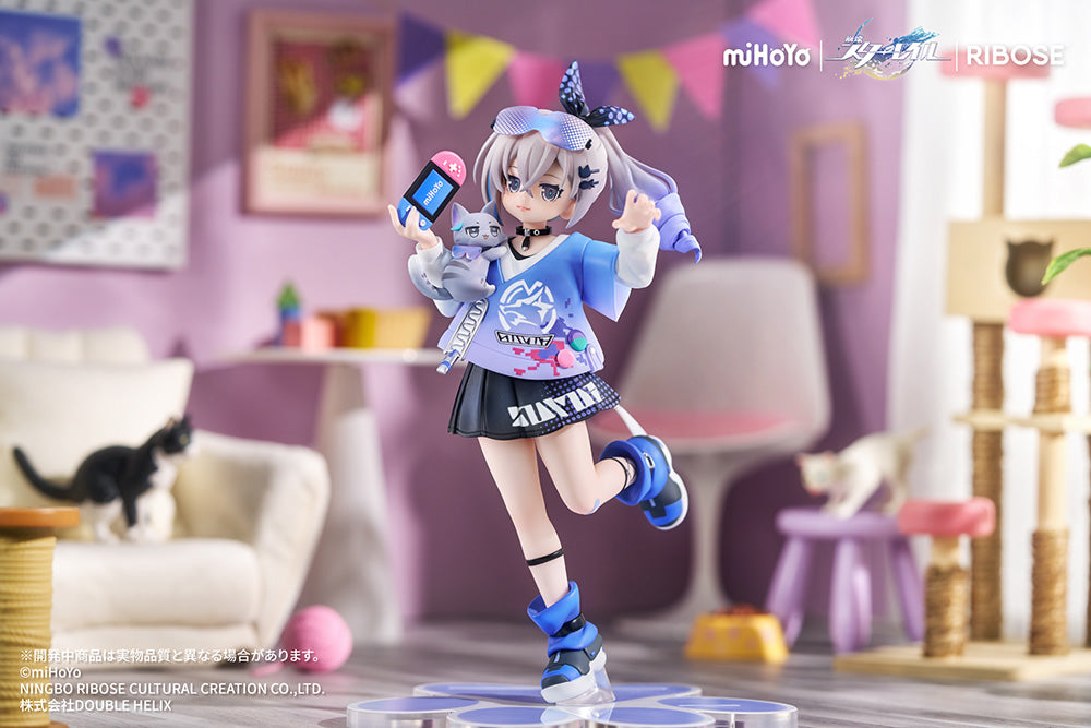 Honkai: Star Rail - RISE UP+ Chibi Cat Series Figure Silver Wolf Ver.