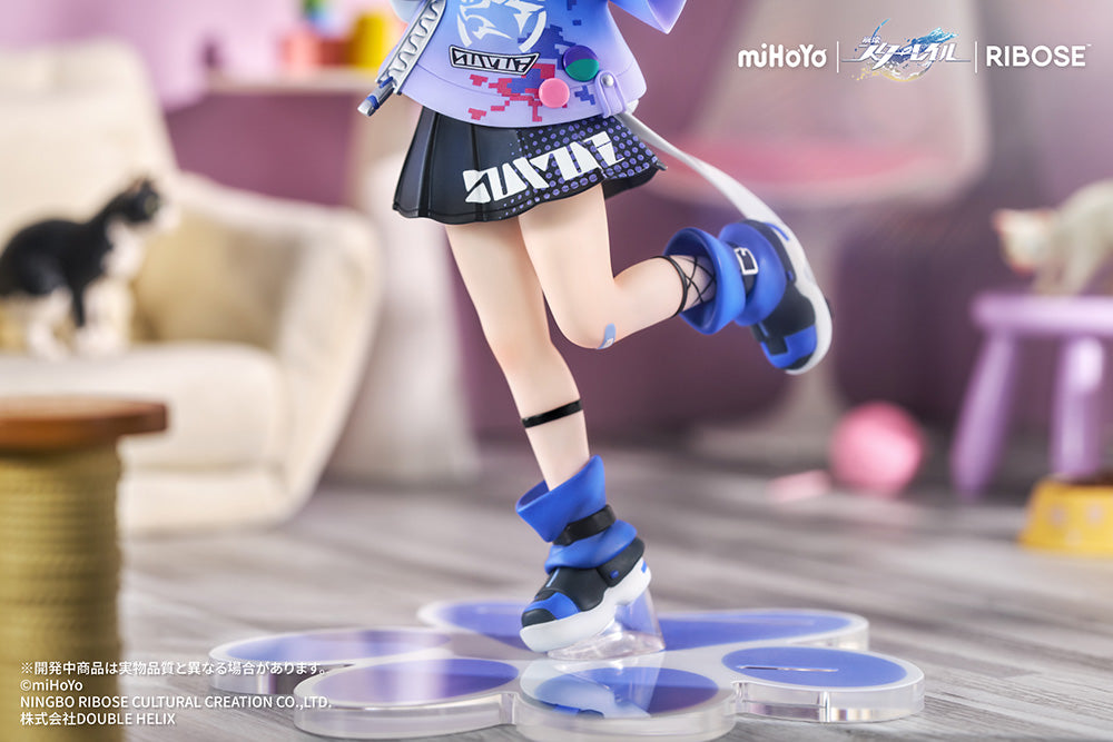 Honkai: Star Rail - RISE UP+ Chibi Cat Series Figure Silver Wolf Ver.
