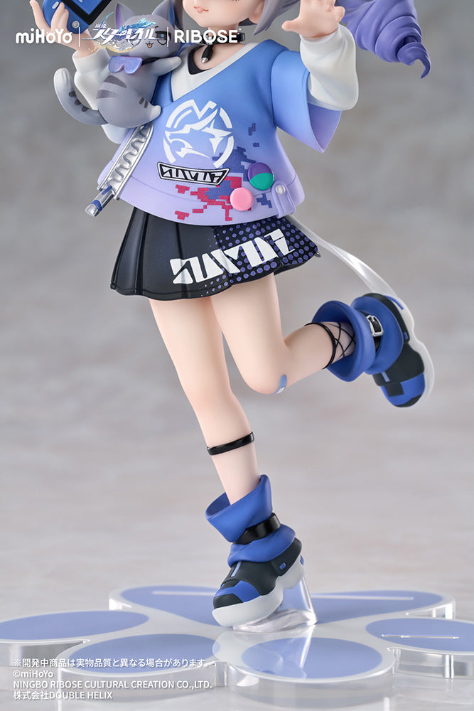 Honkai: Star Rail - RISE UP+ Chibi Cat Series Figure Silver Wolf Ver.