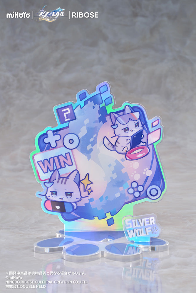 Honkai: Star Rail - RISE UP+ Chibi Cat Series Figure Silver Wolf Ver.