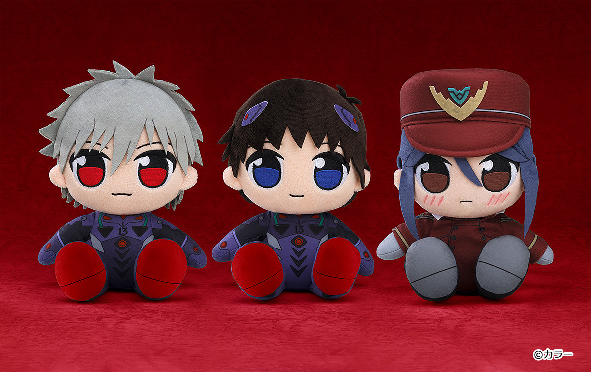 Evangelion: 2.0 You Can (Not) Advance - Kuripan Plushie Shinji Ikari (Black Plugsuit) / Kaworu Nagisa (Black Plugsuit) / Misato Katsuragi