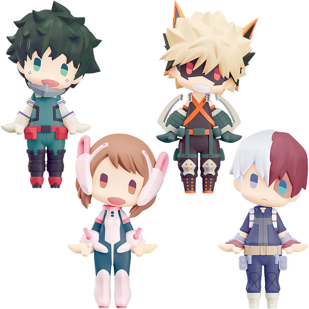 My Hero Academia - HELLO! GOOD SMILE: Izuku Midoriya/Katsuki Bakugo/Ochaco Uraraka/Shoto Todoroki Figure Set