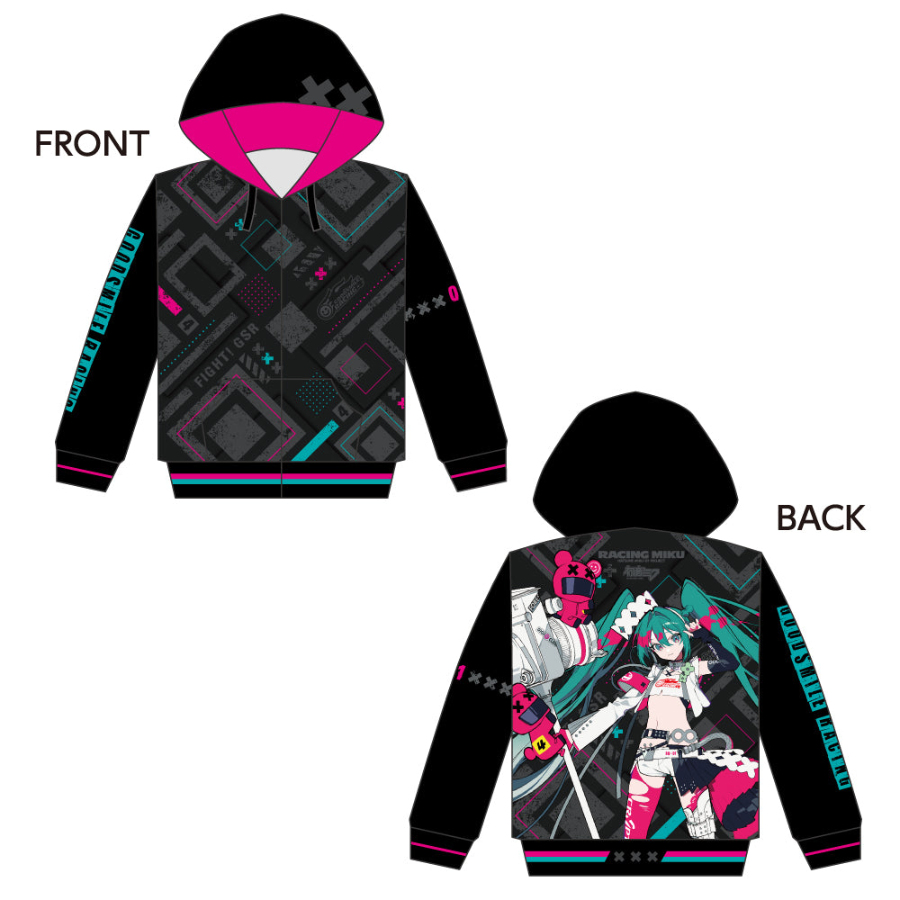 【新品】ジーナシス　MIKU企画logo sweat Racing Miku - Racing Miku 2025 Ver. Full Graphic Hoodie Vol