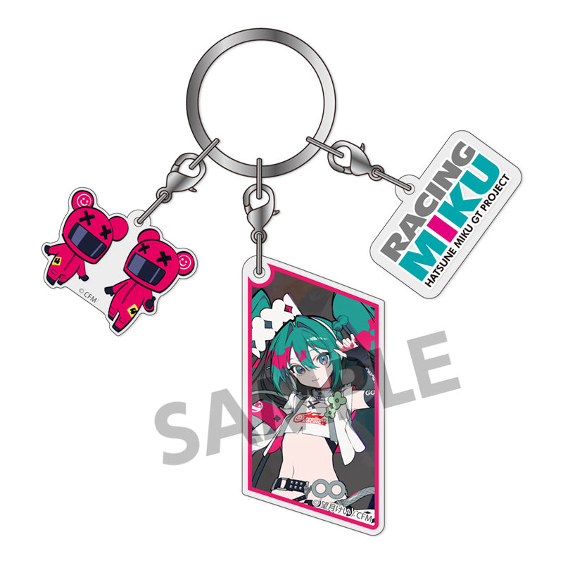 Racing Miku - Racing Miku 2025 Key Visual 1 Ver. Three-piece Acrylic Keychain