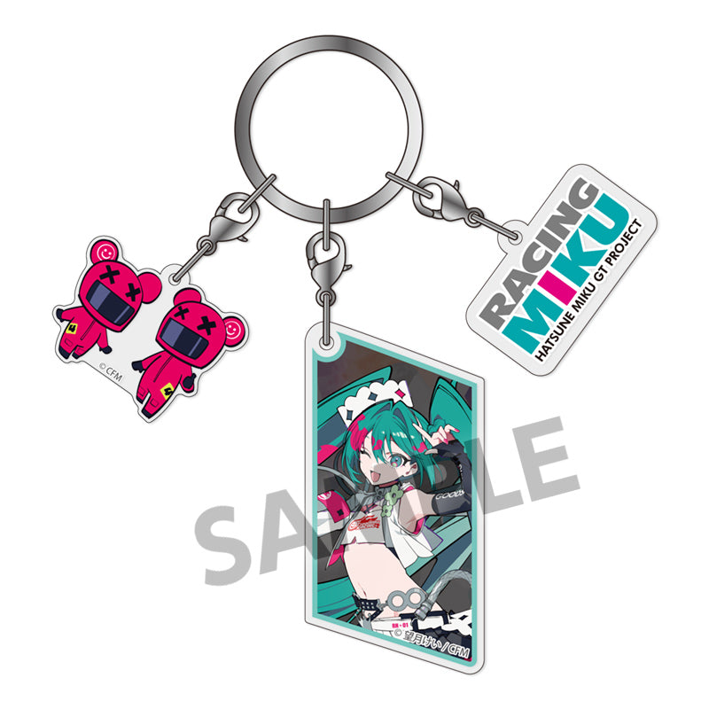 Racing Miku - Racing Miku 2025 Key Visual 2 Ver. Three-piece Acrylic Keychain