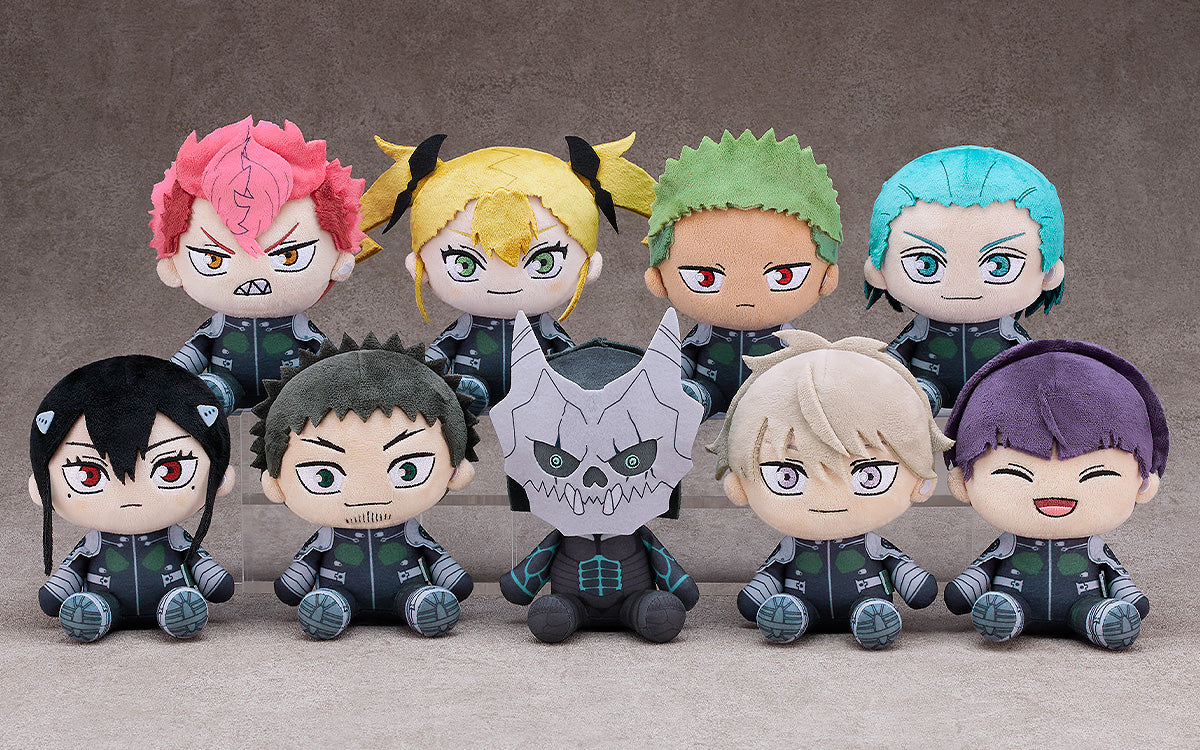 Kaiju No. 8 - Plushie Kafka Hibino/Reno Ichikawa/Mina Ashiro/Kikoru Shinomiya/Soshiro Hoshina/Iharu Furuhashi/Aoi Kaguragi/Haruichi Izumo/Kaiju No. 8
