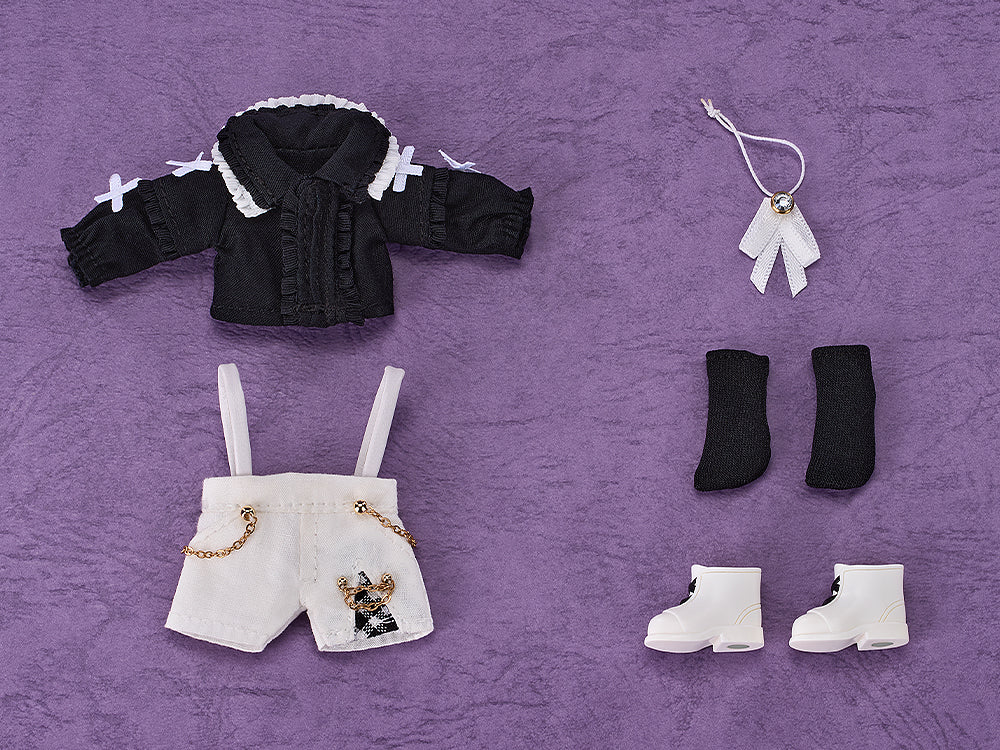 Nendoroid Doll Outfit Set: Suspender Shorts Set (White & Black/Black & White/White & Blue)