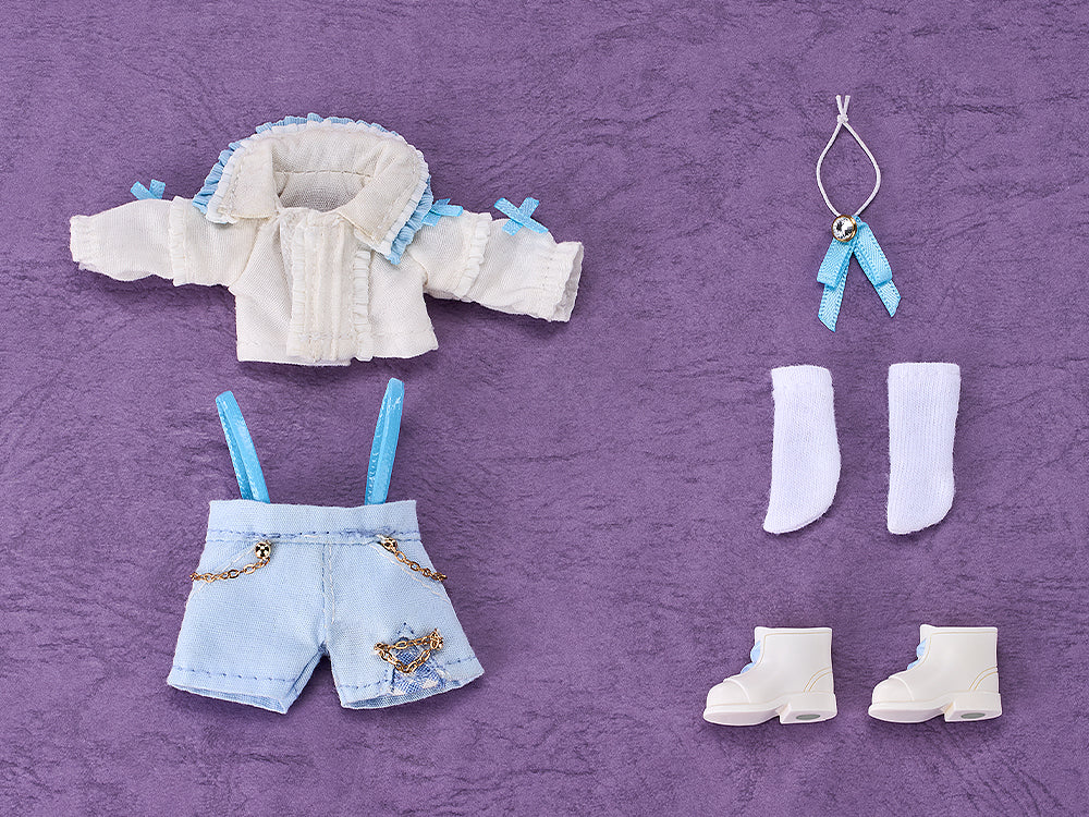 Nendoroid Doll Outfit Set: Suspender Shorts Set (White & Black/Black & White/White & Blue)
