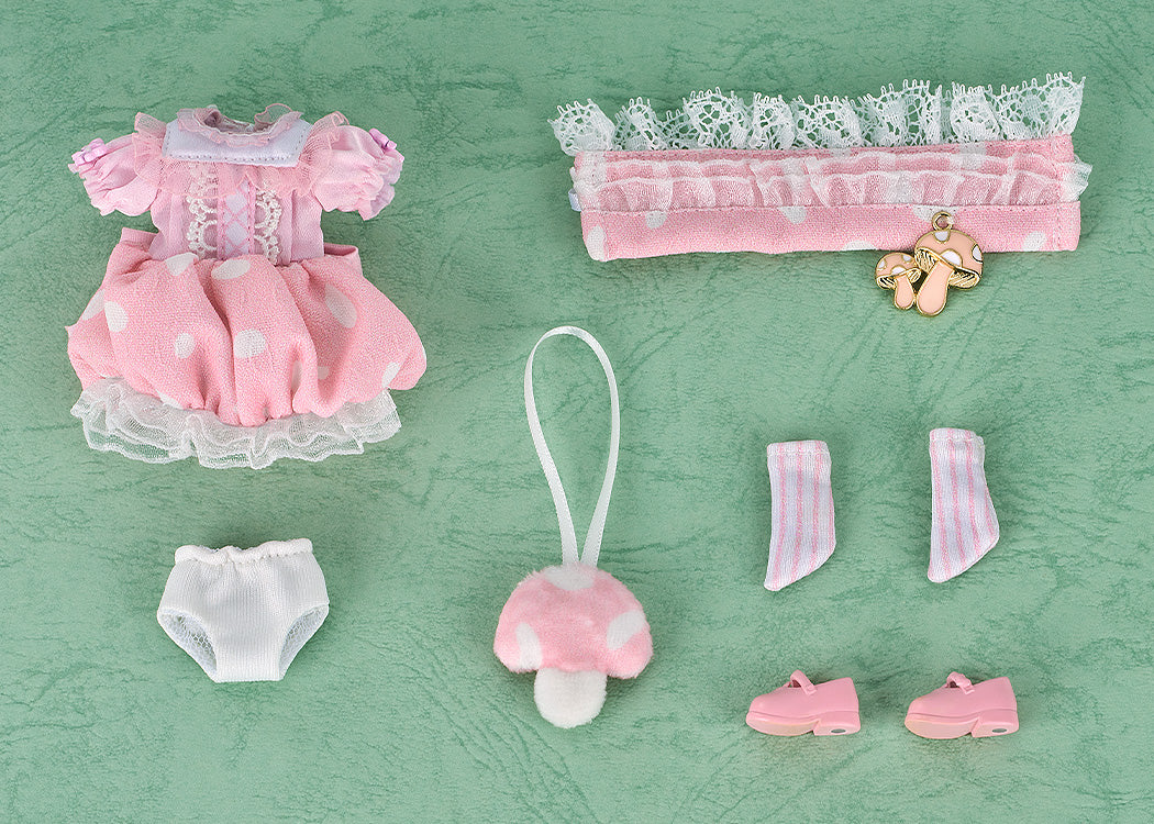 Nendoroid Doll Outfit Set: Mushroom  - Girl (Red/Pink)