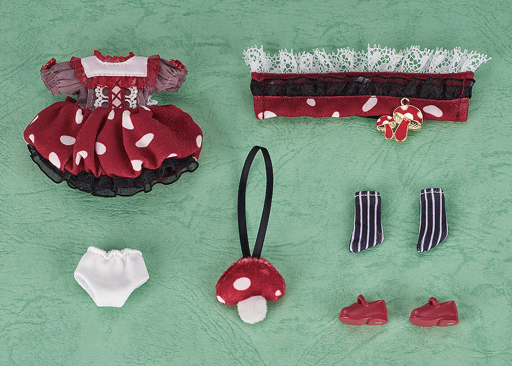 Nendoroid Doll Outfit Set: Mushroom  - Girl (Red/Pink)