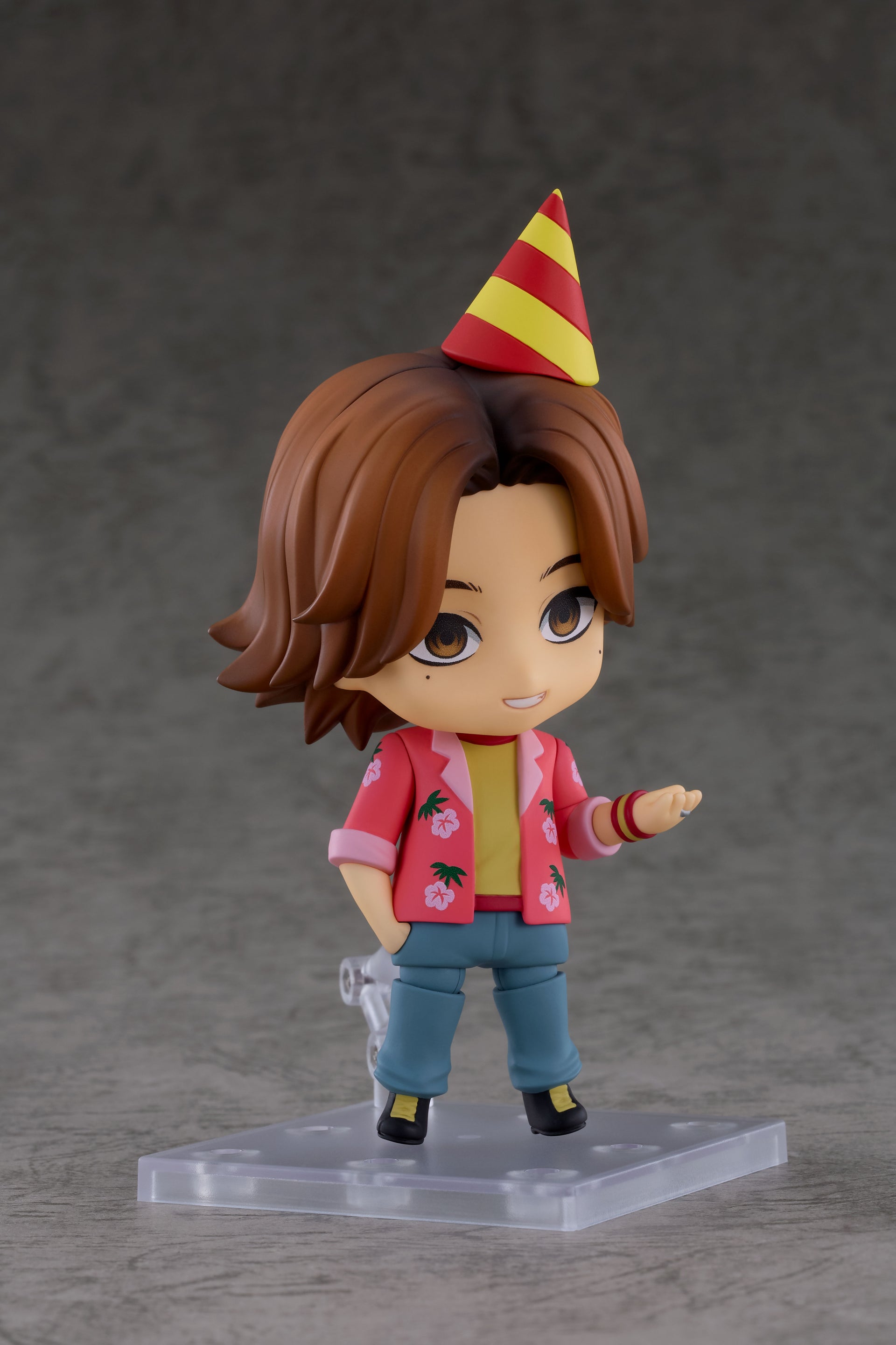 Nendoroid Daisuke Mouthwashing - tampilan depan figure dengan tiga muka