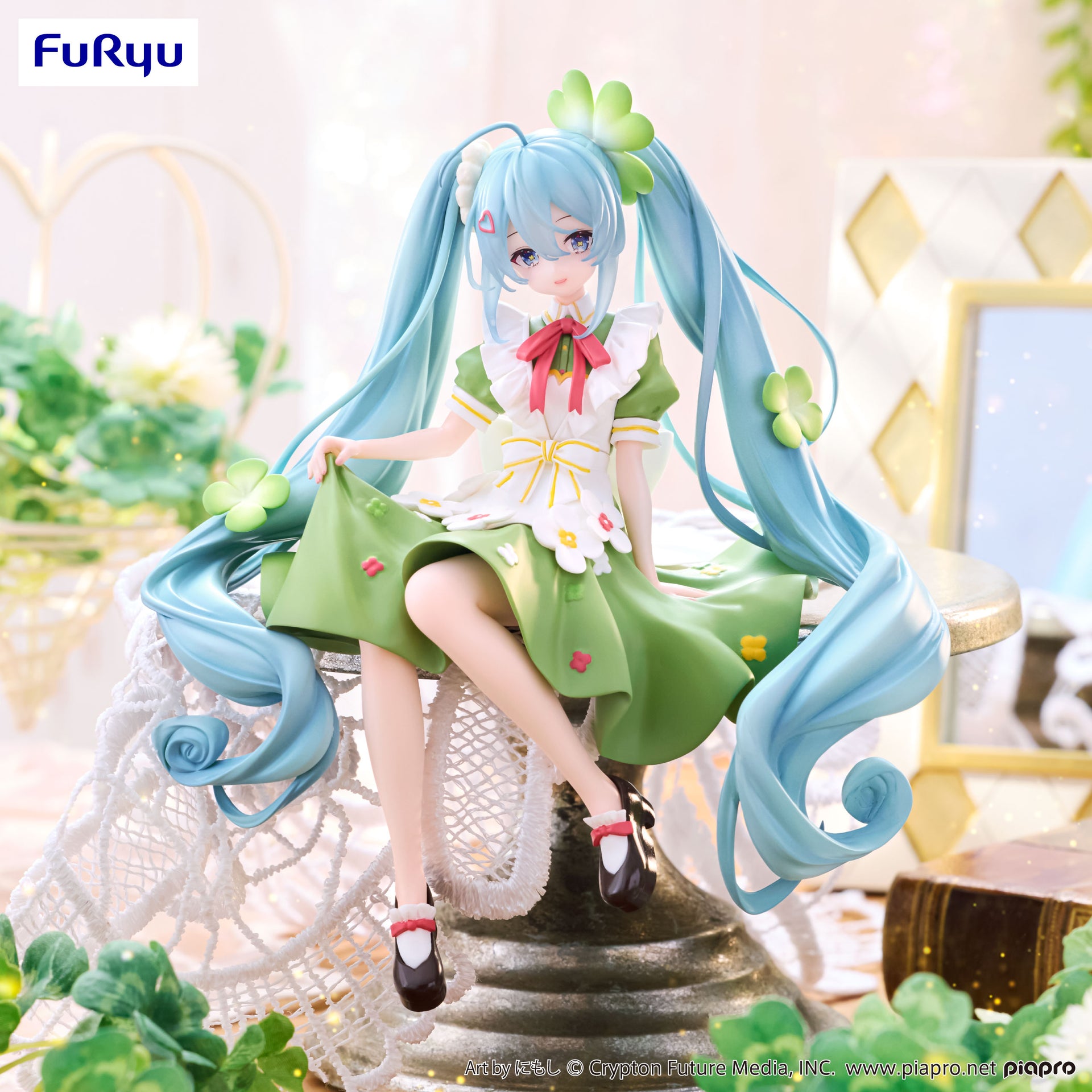 Hatsune Miku - Hatsune Miku Noodle Stopper Figure -Flower Fairy Clover-