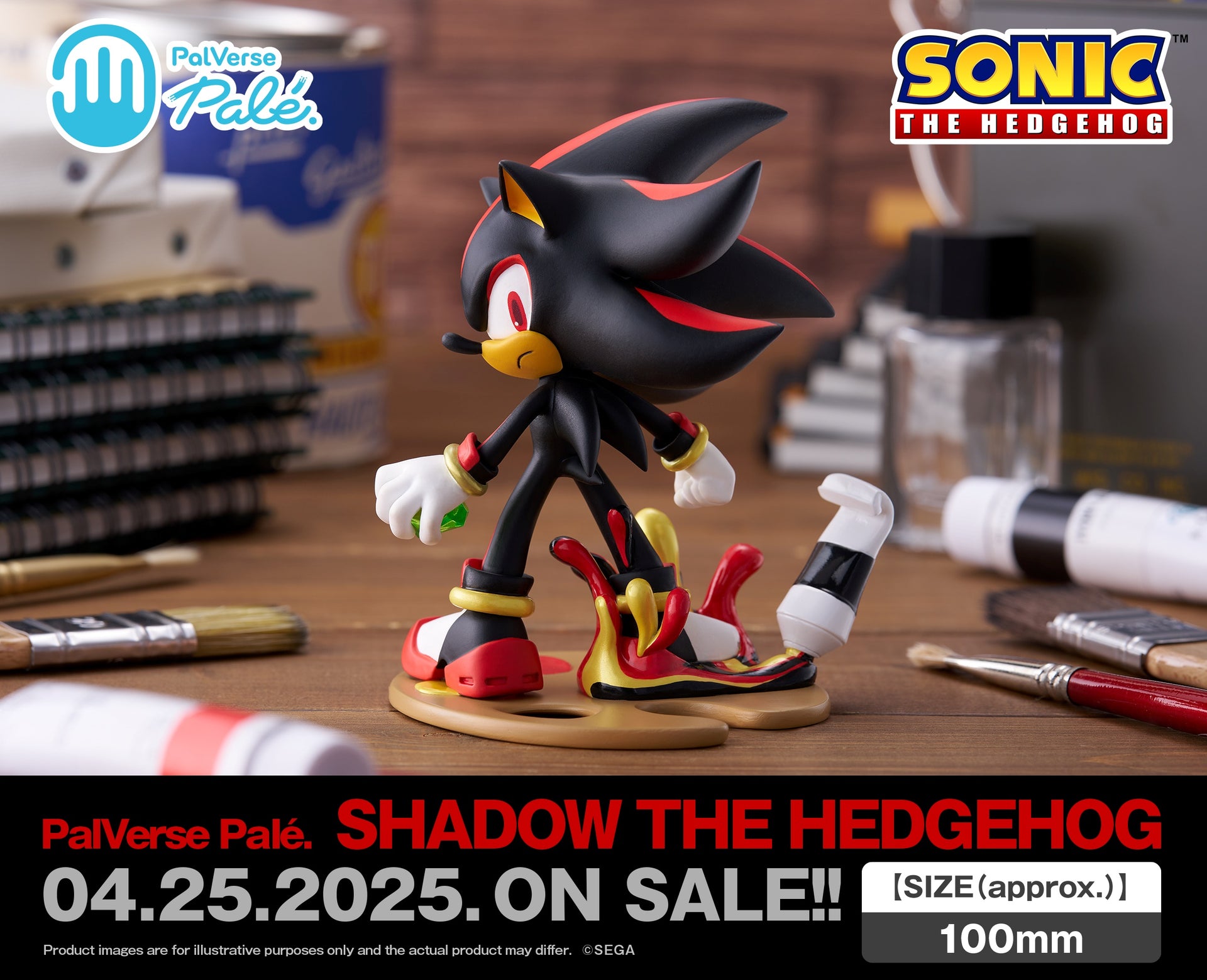 Sonic the Hedgehog-PalVerse Pale SHADOW THE HEDGEHOG Figure