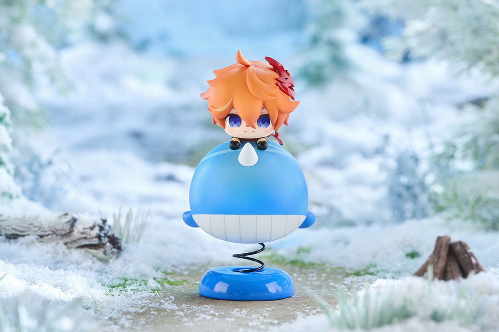 Genshin Impact Tartaglia Chibi Chara Yurayura Stand Figure