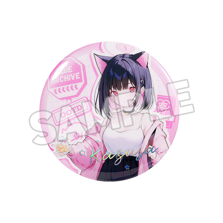 Blue Archive - Holiday Saunter Series 75mm Badge (KAZUSA/YUUKA