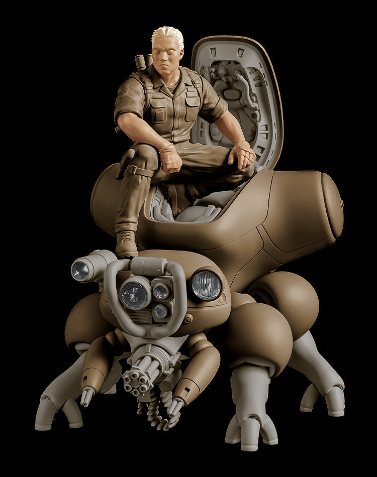 Ghost in the Shell (Manga Edition) - PLAMAX minimum factory MF-95 Batou with Fuchikoma Model Kit