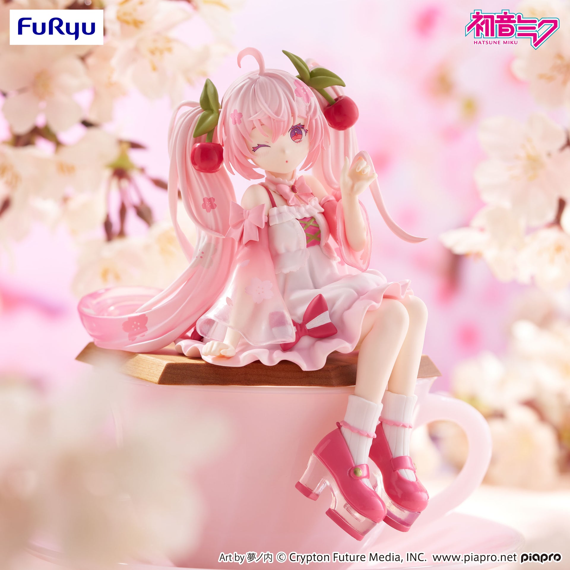 Hatsune Miku - Noodle Stopper Figure -Sakura Miku 2025 Wink ver.-