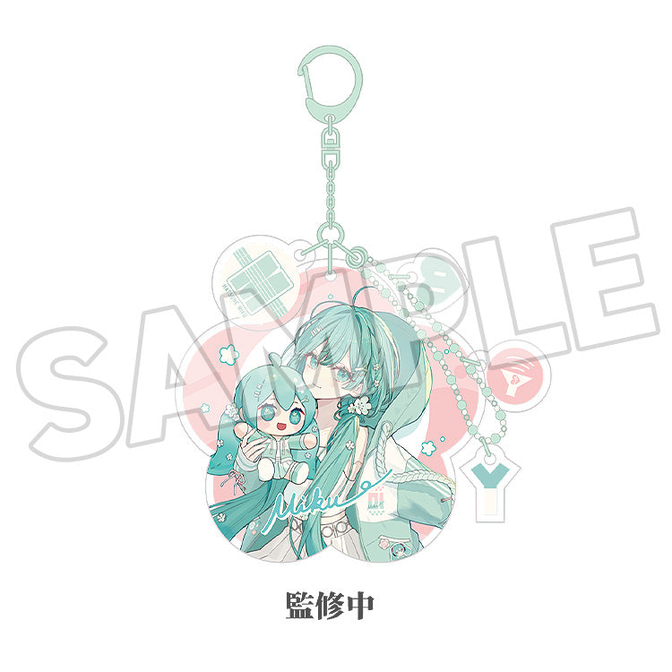 Hatsune Miku - Miku Hug Series Acrylic Keychain: Flower Ver