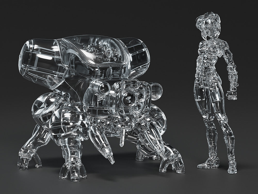 Ghost in the Shell (Manga Edition) - PLAMAX minimum factory MF-96 Motoko Kusanagi with Fuchikoma: Thermoptic Camouflage Ver. Model Kit