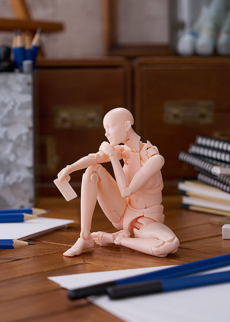 Nishimura Style Drawing Doll Olive Gray/Flesh