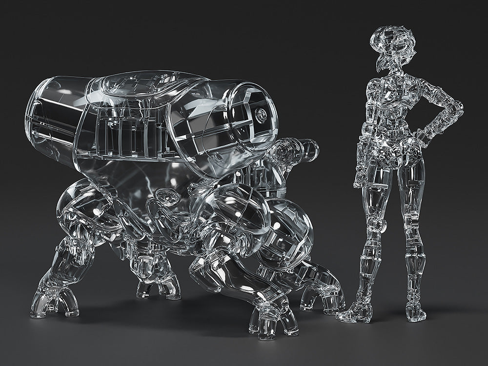 Ghost in the Shell (Manga Edition) - PLAMAX minimum factory MF-96 Motoko Kusanagi with Fuchikoma: Thermoptic Camouflage Ver. Model Kit