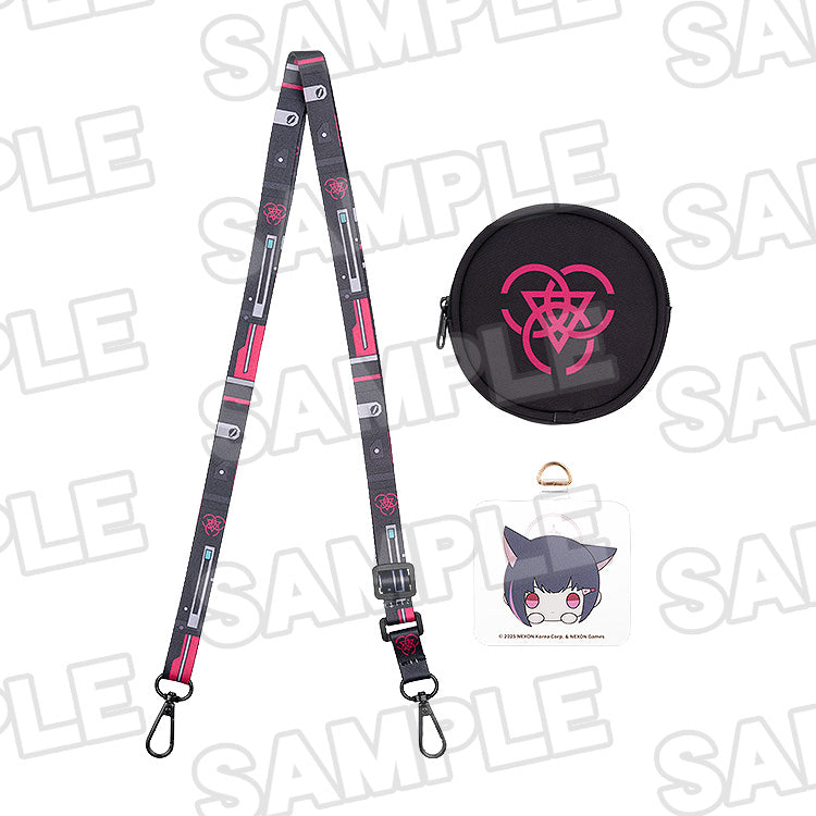 Blue Archive Holiday Saunter Mobile phone Lanyard Including Wallet (KAZUSA/YUUKA/HINA/SHIROKO/MIKA)