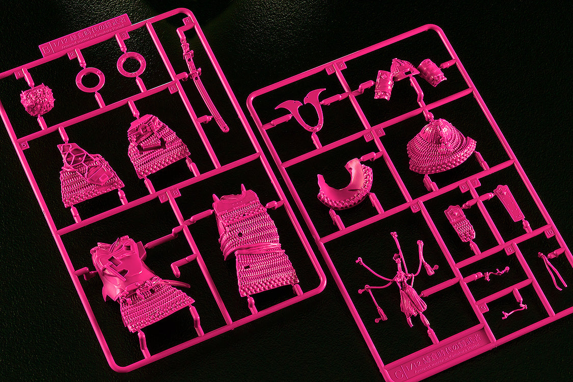 PLAMAX 1/12 Kamakura Period Armored Warrior: Pink Color Edition Figure