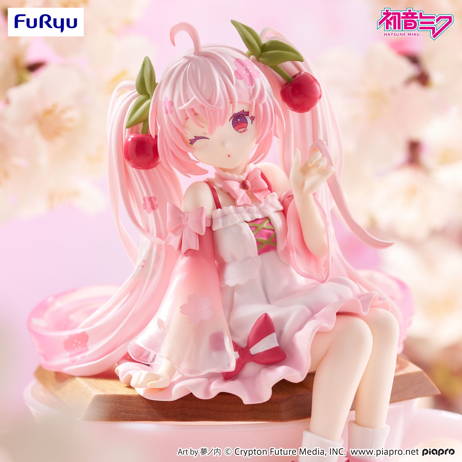 Hatsune Miku - Noodle Stopper Figure -Sakura Miku 2025 Wink ver.-