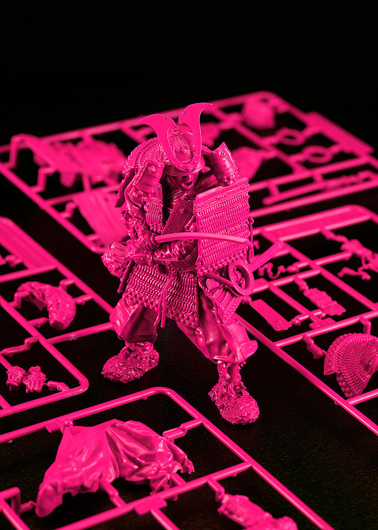 PLAMAX 1/12 Kamakura Period Armored Warrior: Pink Color Edition Figure