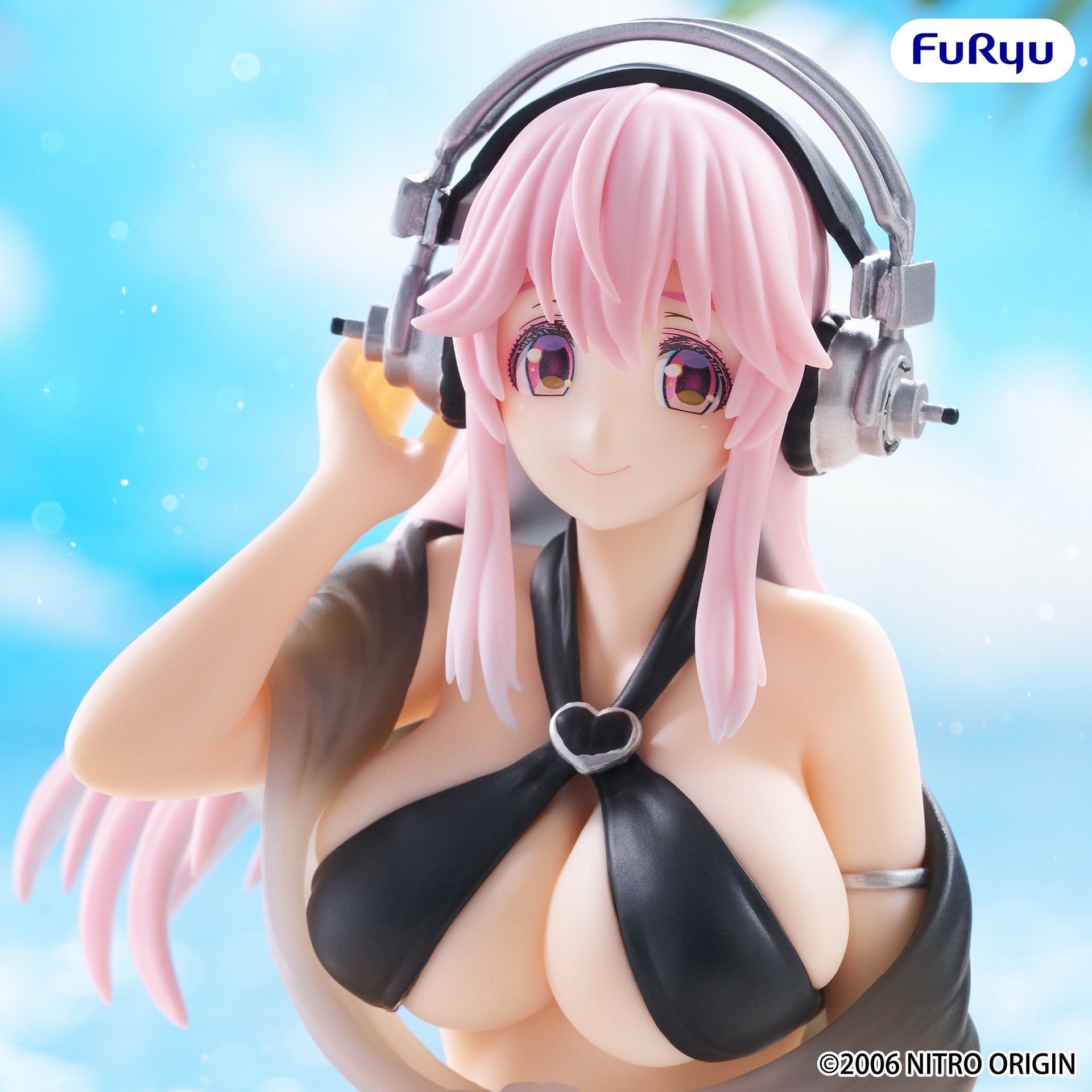 SUPER SONICO - Noodle Stopper Figure -Swimsuit Black Color ver.-