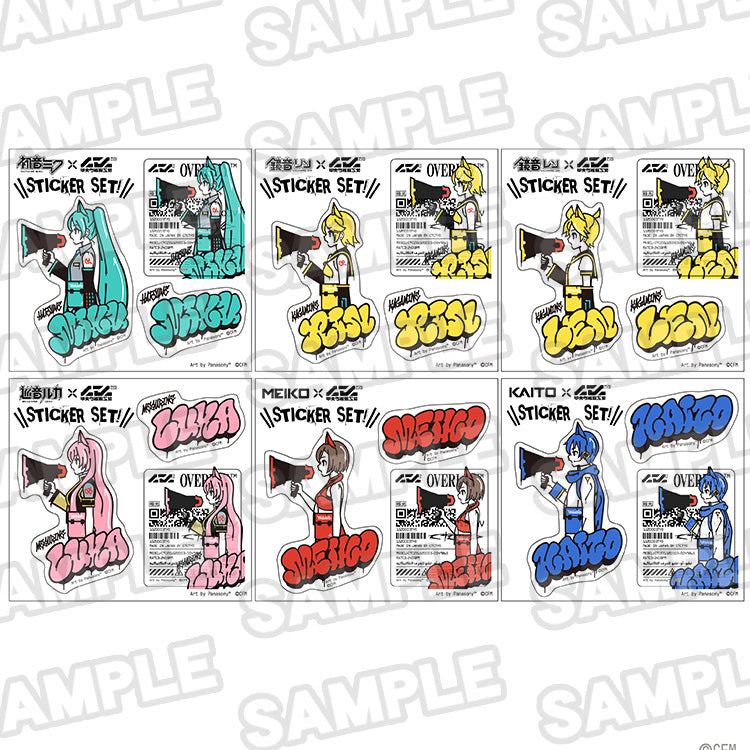 Hatsune Miku Series - Hatsune Miku/Kagamine Rin/Kagamine Len/Megurine Luka/MEIKO/KAITO sticker panasony ver.