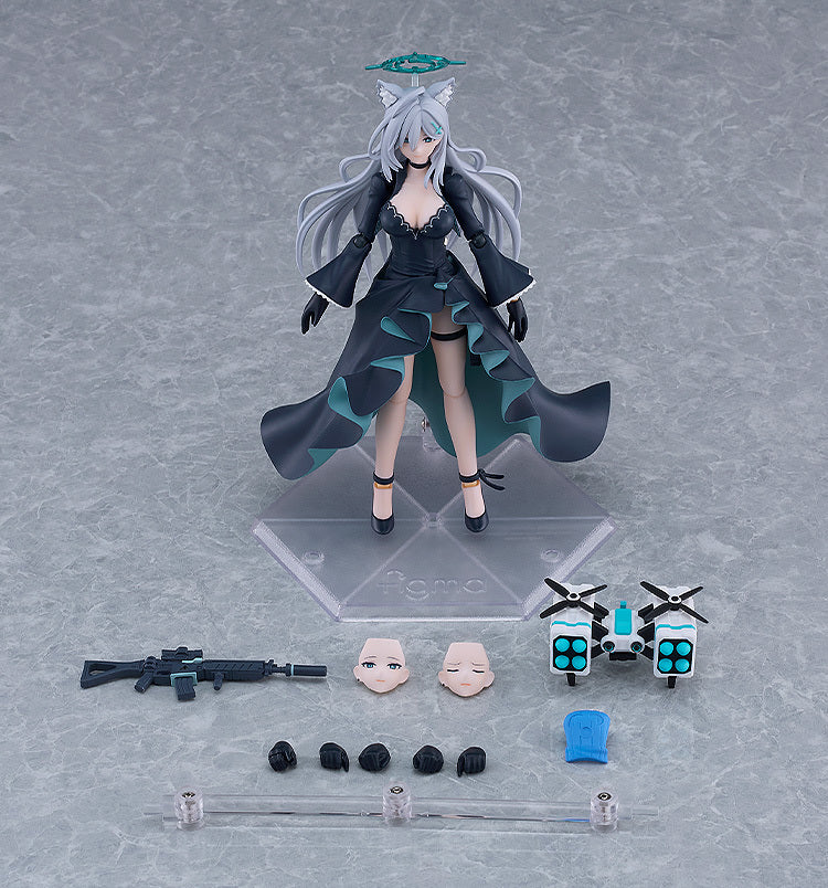 figma Shiroko*Terror - Close-up wajah dengan masker