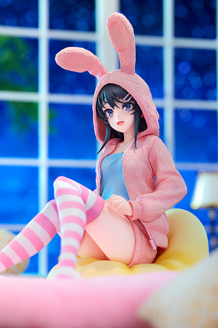 Rascal Does Not Dream of Series - Mai Sakurajima Hoodie☆Look Rabbit Ears Ver. Popular Edition 1/7 Scale Figure
