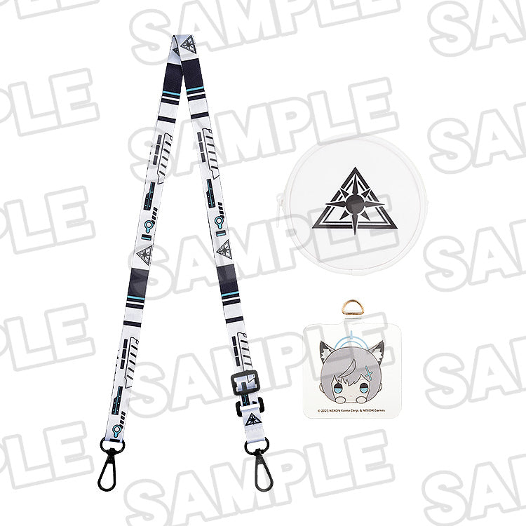 Blue Archive Holiday Saunter Mobile phone Lanyard Including Wallet (KAZUSA/YUUKA/HINA/SHIROKO/MIKA)