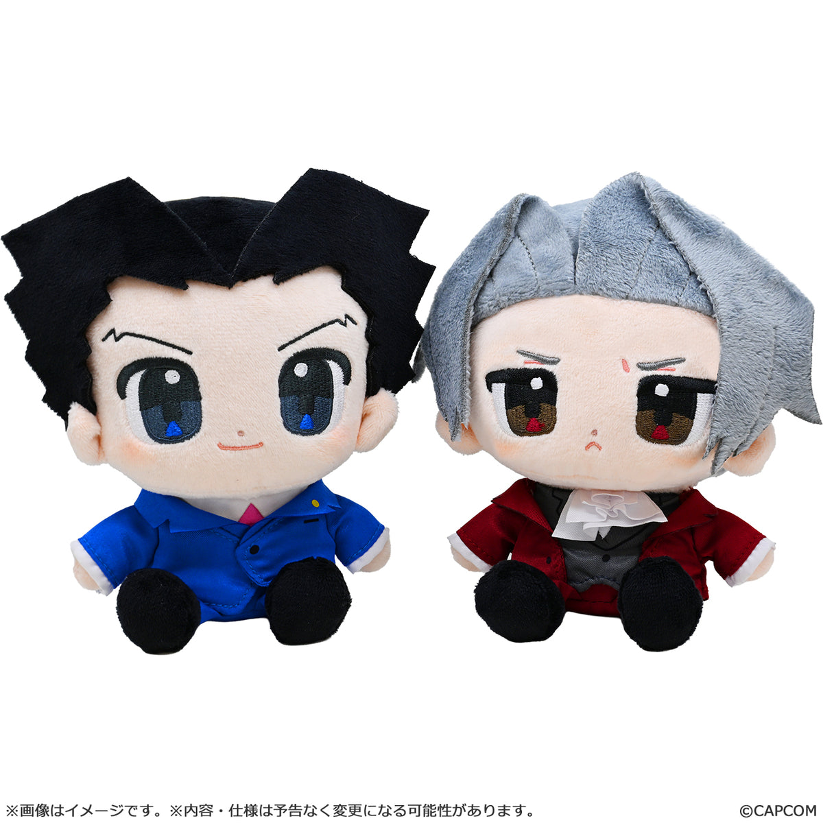 Ace Attorney - Phoenix Wright / Miles Edgeworth CHIBI CAPCOM Carabiner PLUSH