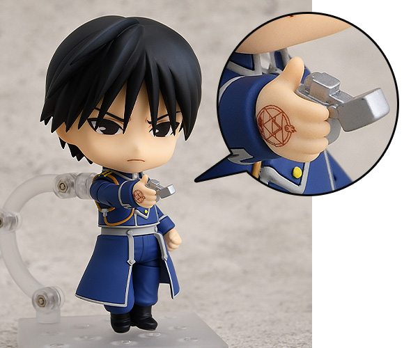 BONUS: Nendoroid Roy Mustang (Lighter + Bare Hand Parts with Transmutation Circle)