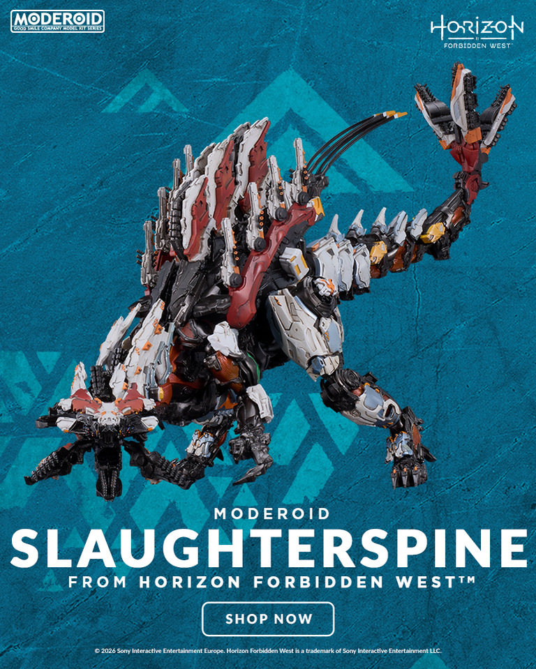 MODEROID Slaughterspine plastic model kit from Horizon Forbidden West by Good Smile Company