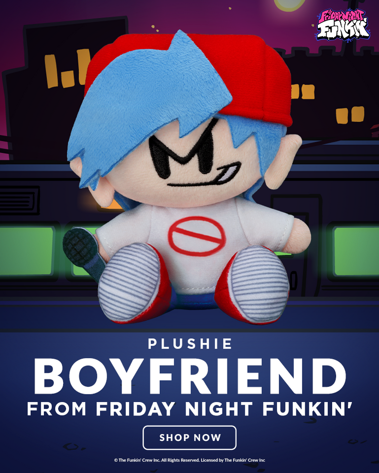 Boyfriend plushie from Friday Night Funkin' by Good Smile Company