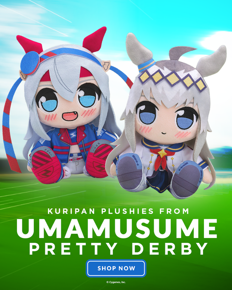 Kuripan Plushies Oguri Cap and Tamamo Cross from Umamusume: Pretty Derby by Good Smile Company