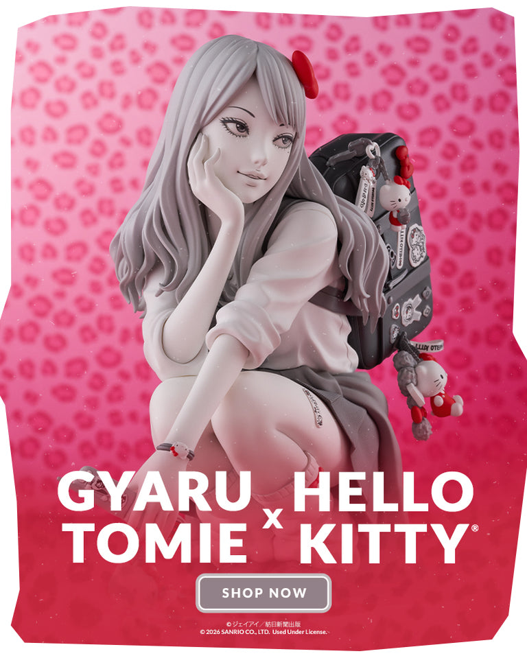 Gyaru Tomie x Hello Kitty non-scale figure from Junji Ito x Sanrio by Good Smile Company