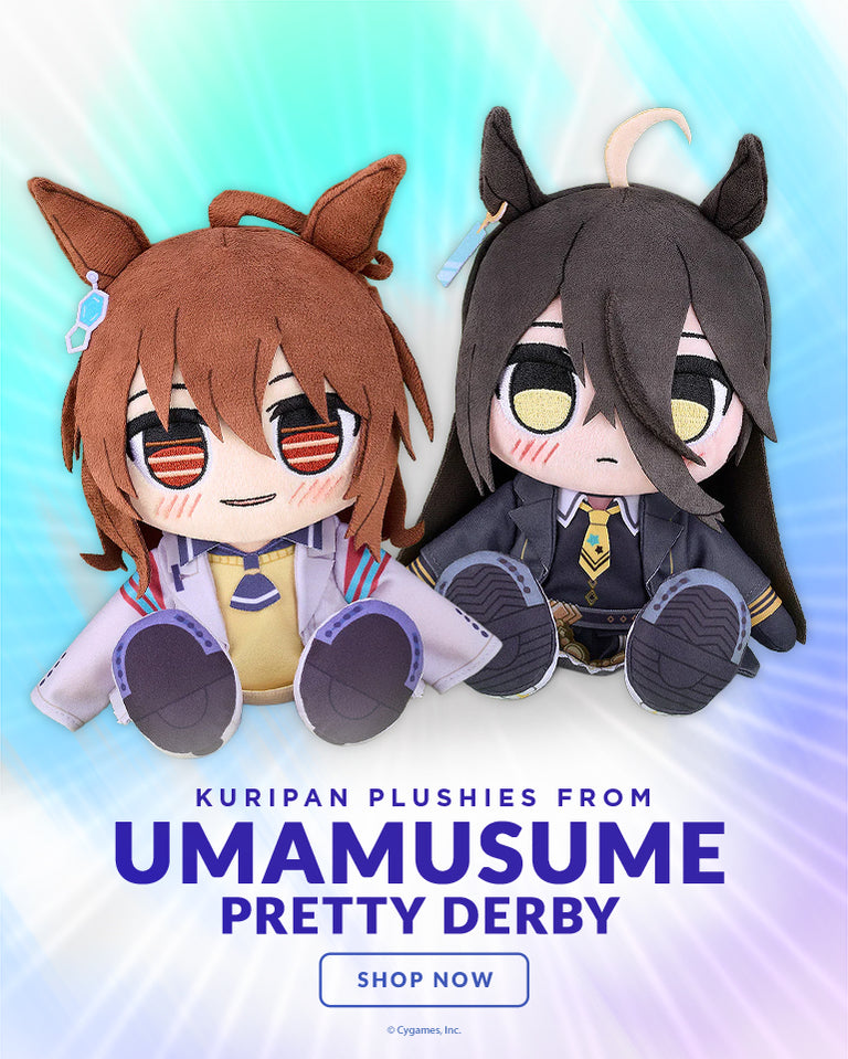 Kuripan plushies Manhattan Cafe and Agnes Tachyon from Umamusume: Pretty Derby by Good Smile Company