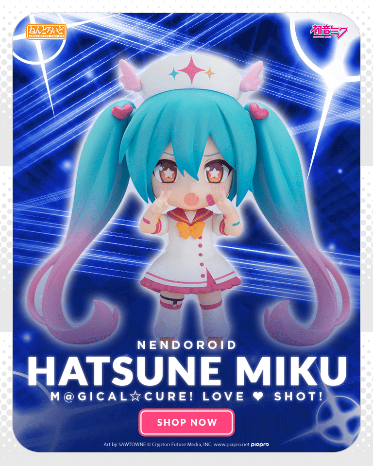 Nendoroid Hatsune Miku: M@GICAL☆CURE! LOVE ♥ SHOT! chibi figure by Good Smile Company