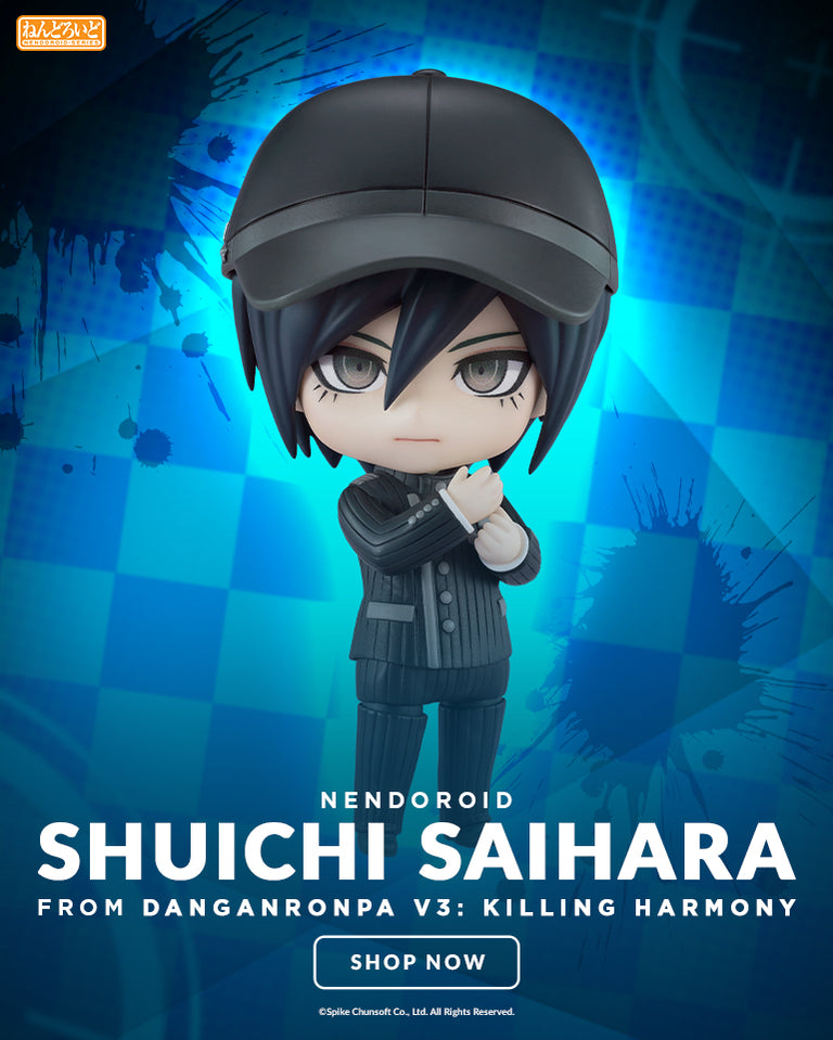 Nendoroid Shuichi Saihara chibi figure from Danganronpa V3: Killing Harmony by Good Smile Company